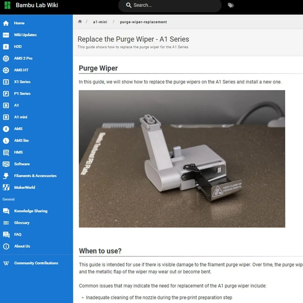 Abfallreiniger für Bambu Lab A1/A1 Mini 3D-Drucker: Automatische Reinigung von Abfallkomponenten und Düsen A1 – Detail 2