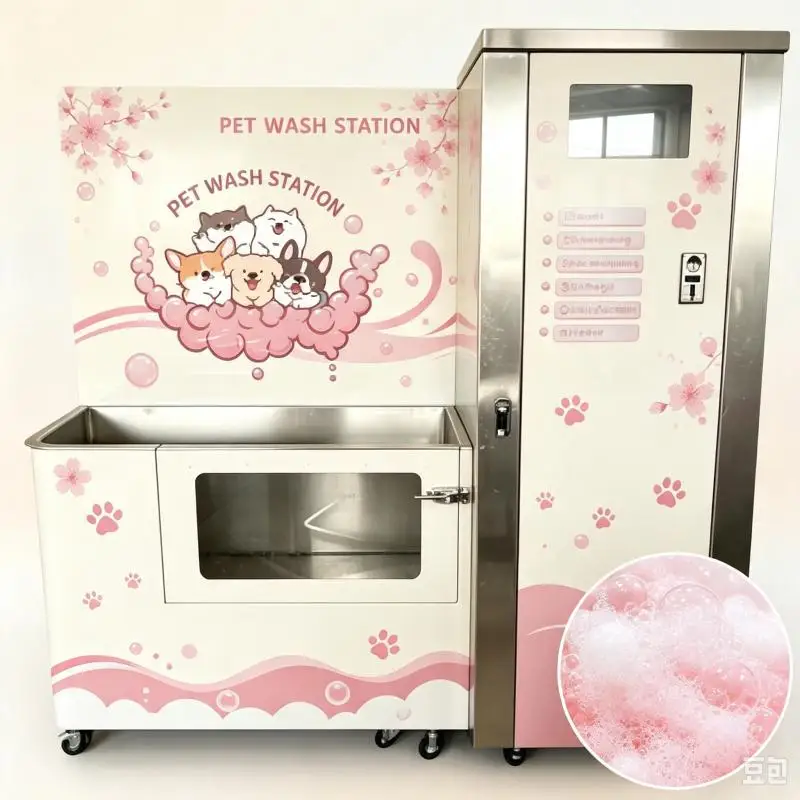 Intelligent Pet Wash Vending Machine Dog Bath System Automatic Grooming Equipment Digital Control Customized