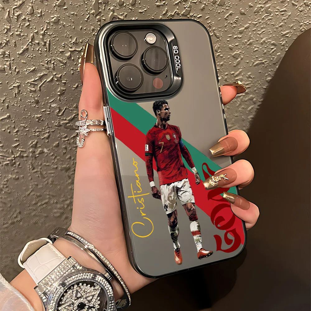 لاعب كرة القدم الشهيرة C-CR7 قضية الهاتف ل Xiaomi Redmi 15C 14C 13C 12C 13 12 10 A1 A2 3 5 9T 4G 5G مكافحة سقوط ماتي الغطاء الخلفي #3