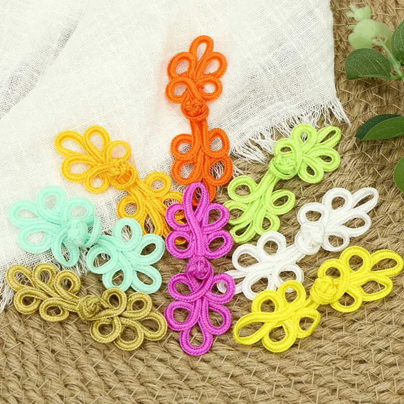 Retro Chinese Frog Closure Buttons Knot Handmade Cheongsam Button Traditional Handcraft Curtain Fastener DIY Sewing Accessories