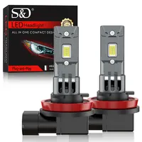 30000LM H8 H11 bombilla LED H16JP 9005 HB3 9006 HB4 faro antiniebla Canbus Mini 260W CSP para lámpara de diodo de coche 6500K 12V