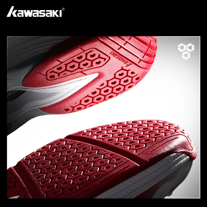 Kawasaki Original Urltra-Light Badminton Shoes K2B50-C32021 Anti Twist Ankle Protection Professional Sports Table Tennis Shoes