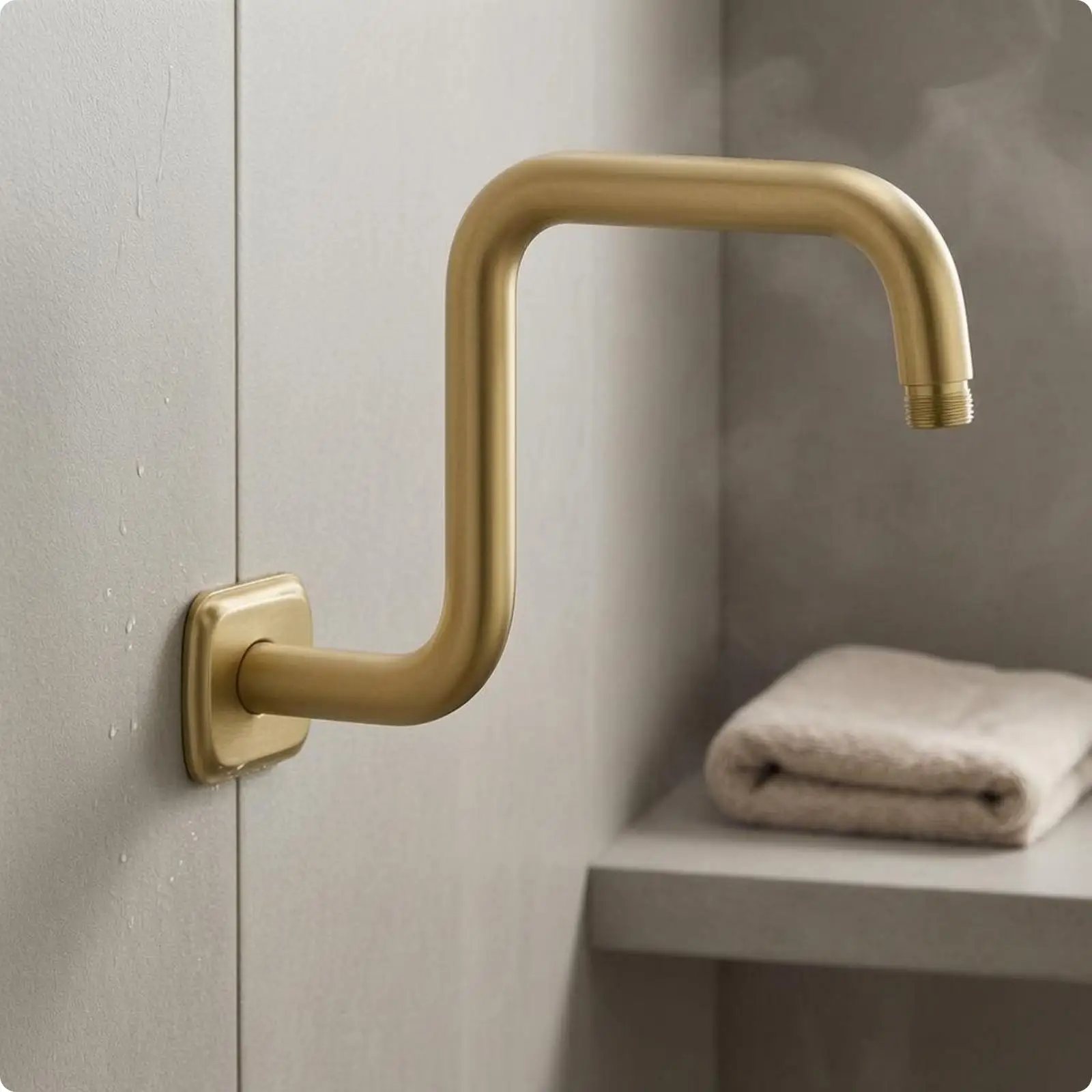 Decorative Cover Shower Wall Mounted Stainless Steel Rainfall Extend Pipe Tube Shower for Bathroom Hand Shower Holder