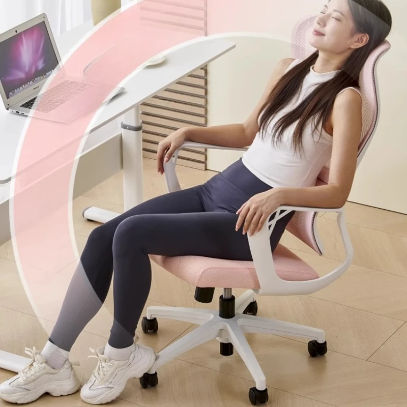 

-*Gaming Mesh Ventilation Chairs Wheels Nordic Girl Modern Study Office Chair Relaxing Executive Silla Oficina Home Office