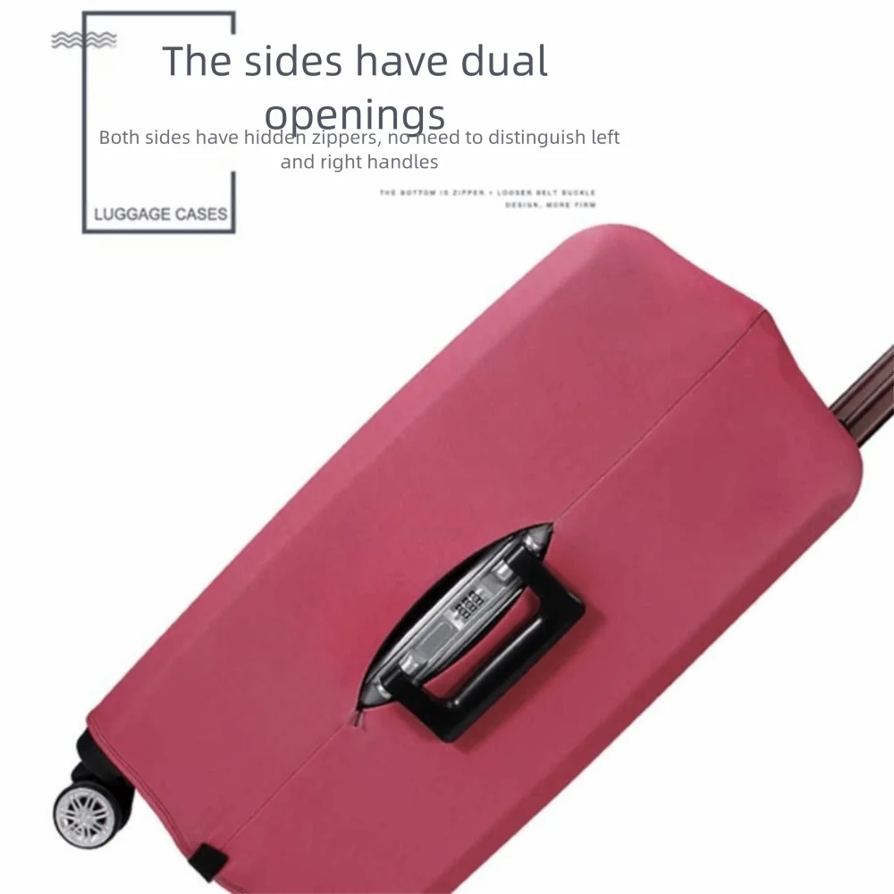 حقيبة تروللي بعجلات مضادة للخدش حامي الأمتعة لطيف الحيوان مكافحة سرقة غطاء الأمتعة دائم الغبار برهان حقيبة يغطي في الهواء الطلق #3