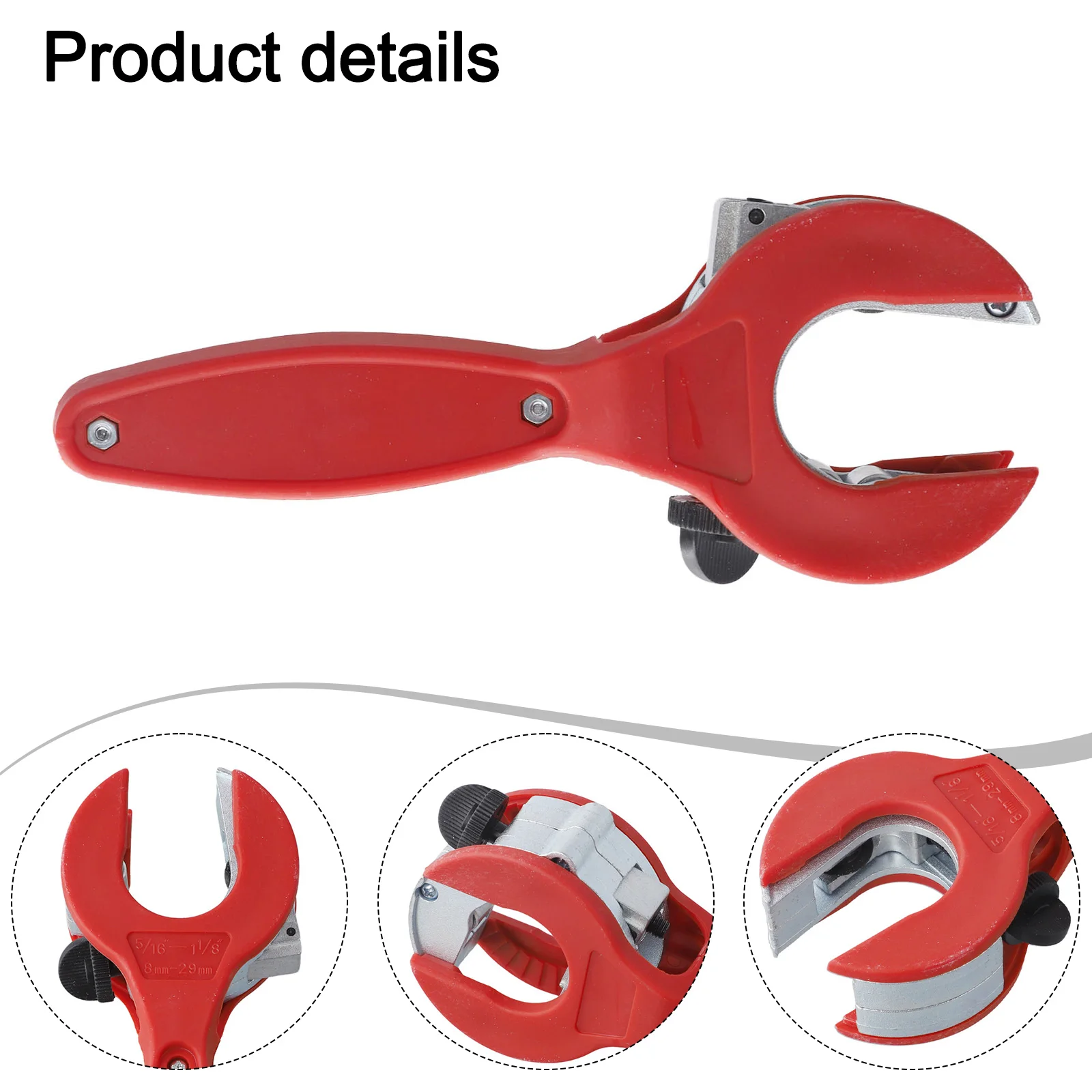 

For DIY Projects Copper Pipe Cutter Ratchet Tube Cutter Construction Sites 180*72*40mm Hand Tool 8-29mm Cutting Range