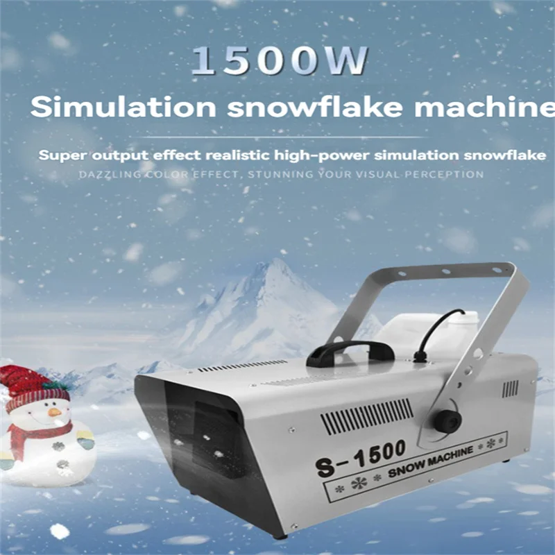 Christmas Snowflake Machine Spray Snow Machine Stage Wedding Props 1500W Small Artificial Snowflake Machine