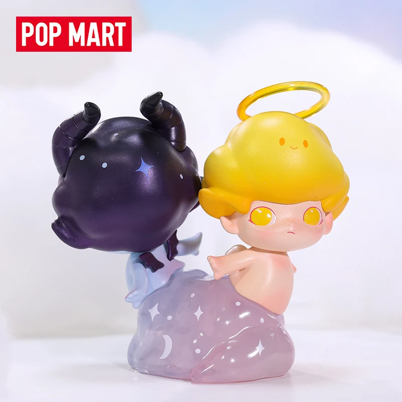 POP MART 디무 조디악 시리즈 애니메이션 액션 피규어, 추측 가방 장식 피규어, 홈 장식, 데스크탑 인형 모델, 소녀 선물