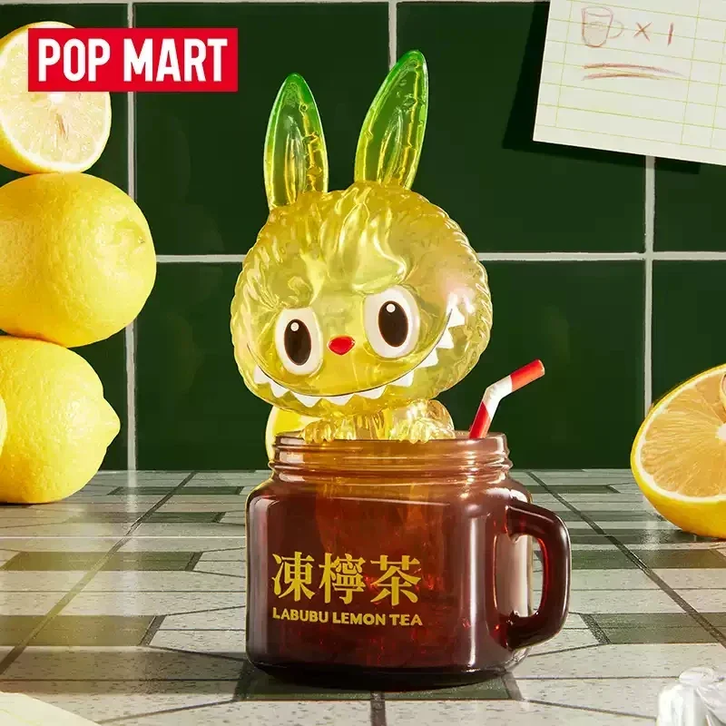 

POP MART LABUBU Lemon Tea Figure Limited Genuine Blind Box Mystery Box Guess Bag Toys Doll Cute Anime Figure Desktop