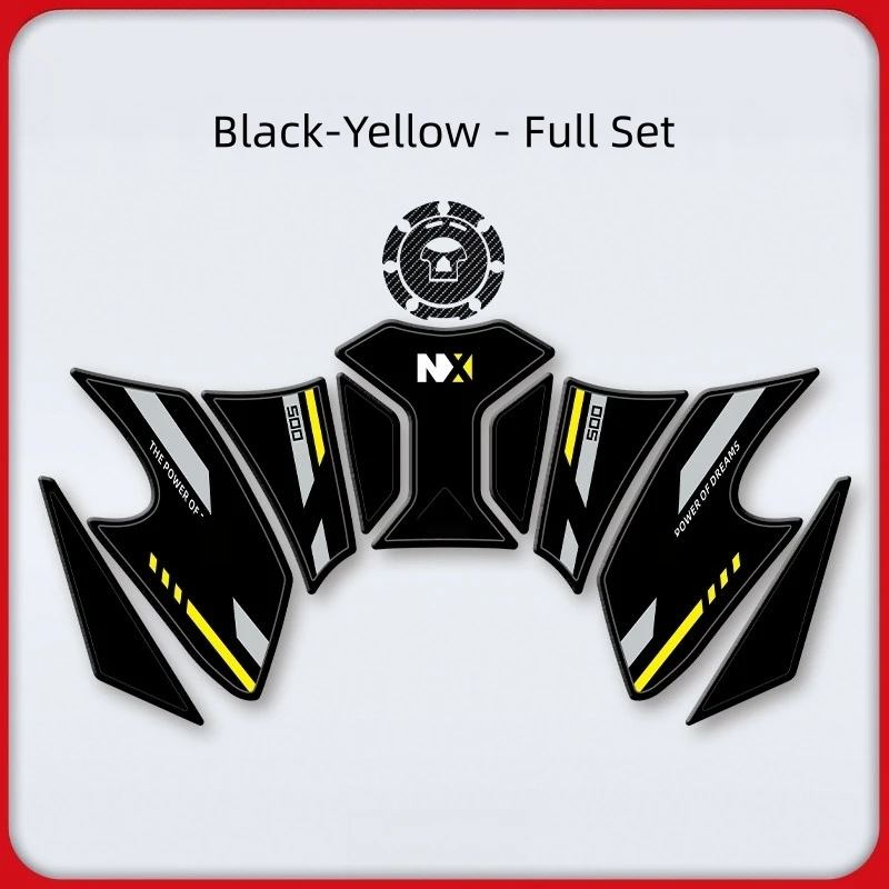 For Honda NX500/NX400 Rubber Tank Protective Decal 3mm Thick Wear‑Proof Decorative Motorcycle Film Mod Accessories