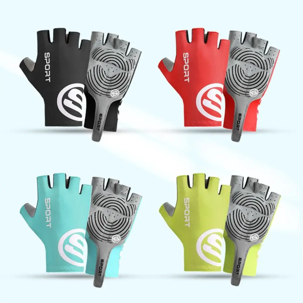 

1Pair Sun Protection Half-Finger Cycling Glove Breathable Wear-Resistant Fishing Gloves Non Slip Palm Protection Driving Gloves