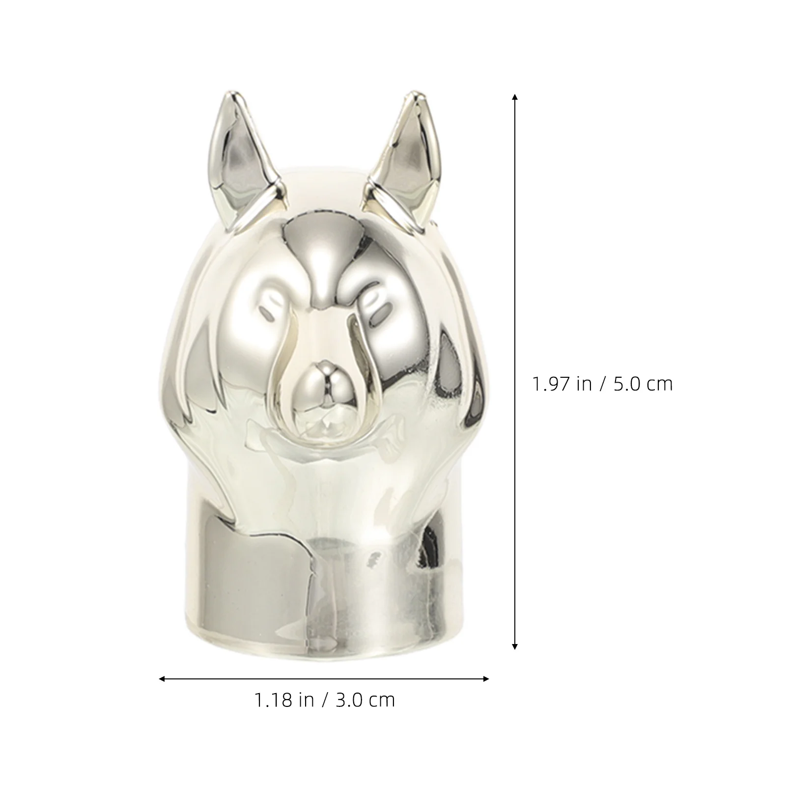 5 szt. Korków do flakonów na perfumy w kształcie lisa, eleganckie złote zatrzaski, zamienne nakładki do samodzielnego wykonania akcesoriów do flakonów na perfumy, puste butelki.