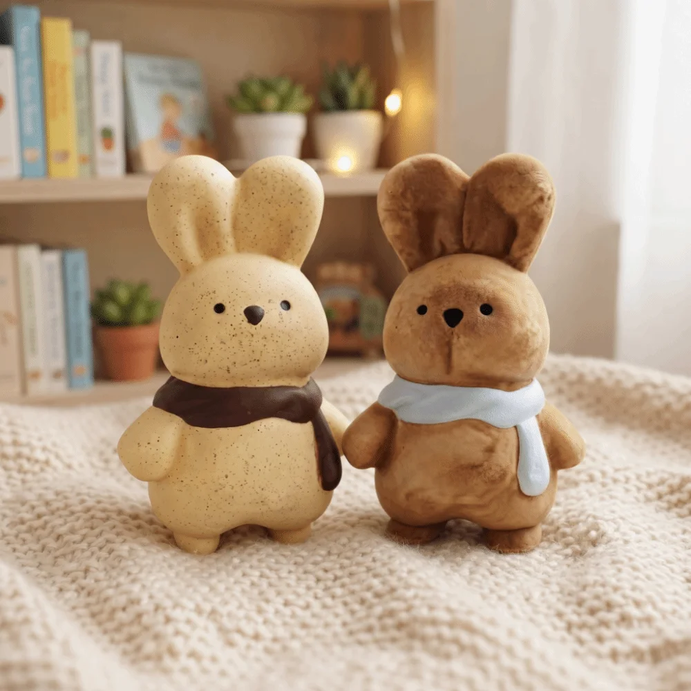 Slow Rebound Rabbit Squishy Toys Bunny Super Soft Rabbit Squeeze Toys Slow Rising Assorted Colors Rabbit Slow Rising Toys