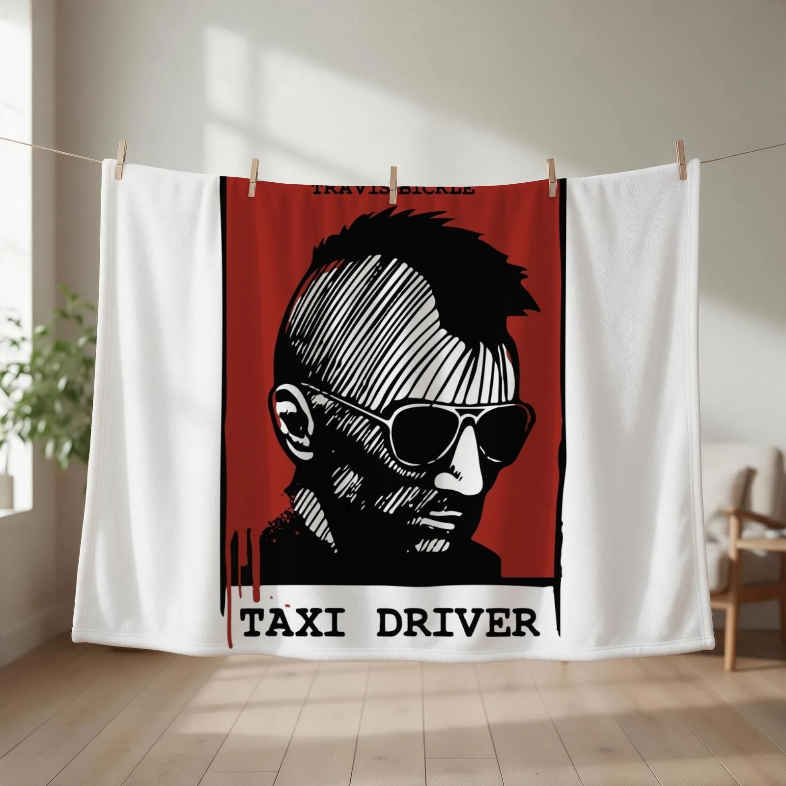 Taxi Driver-Travis Bickle Throw Blanket Blankets Sofas Of Decoration Shaggy heavy to sleep Tourist Blankets