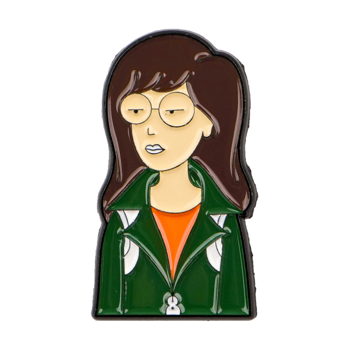 Cartoon Pulling Girls Anime Enamel Pin image