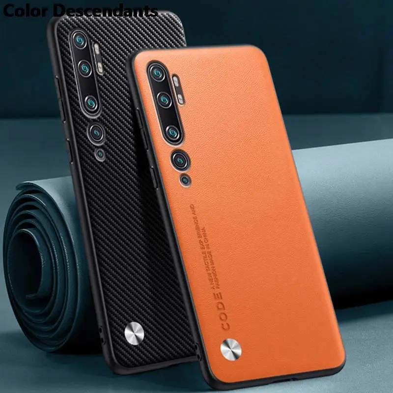 Luxury PU Leather Case For Xiaomi Mi Note 10 Pro Note10 Back Cover Matte Silicone Protection Phone Case For Xiaomi Mi CC9 Pro