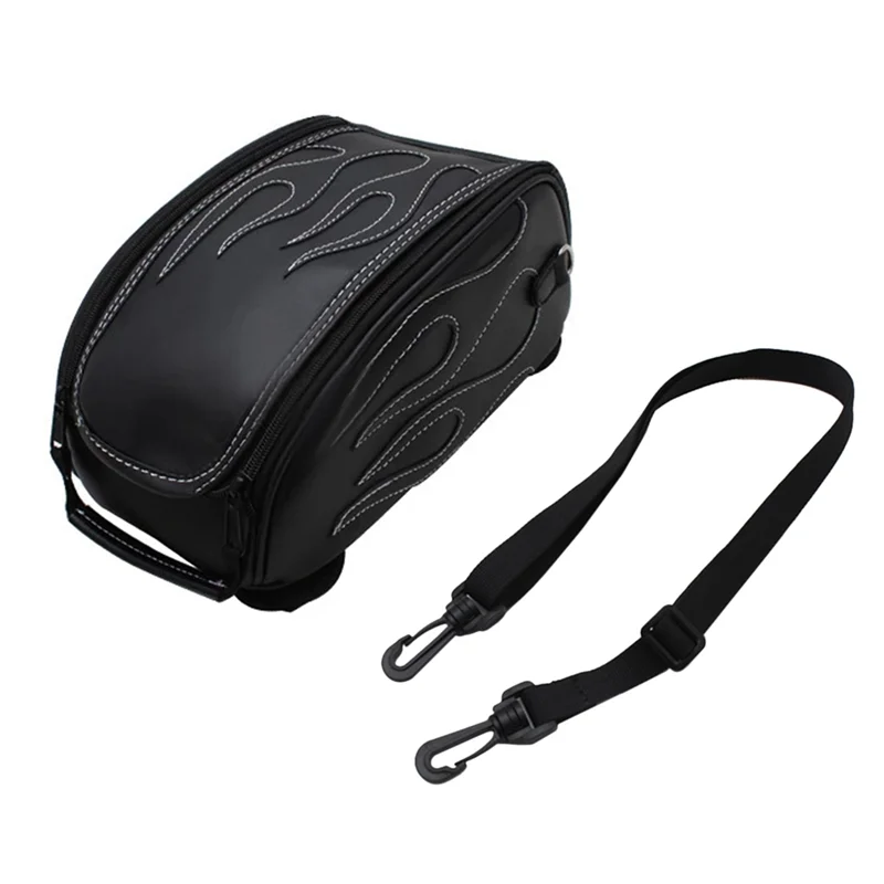 

ABTD-Motorcycle Rear Tank Bag Waterproof Magnetic Motorbike Toolkit Oil Fuel Tank Travel Bag Replacement For Honda Suzuki