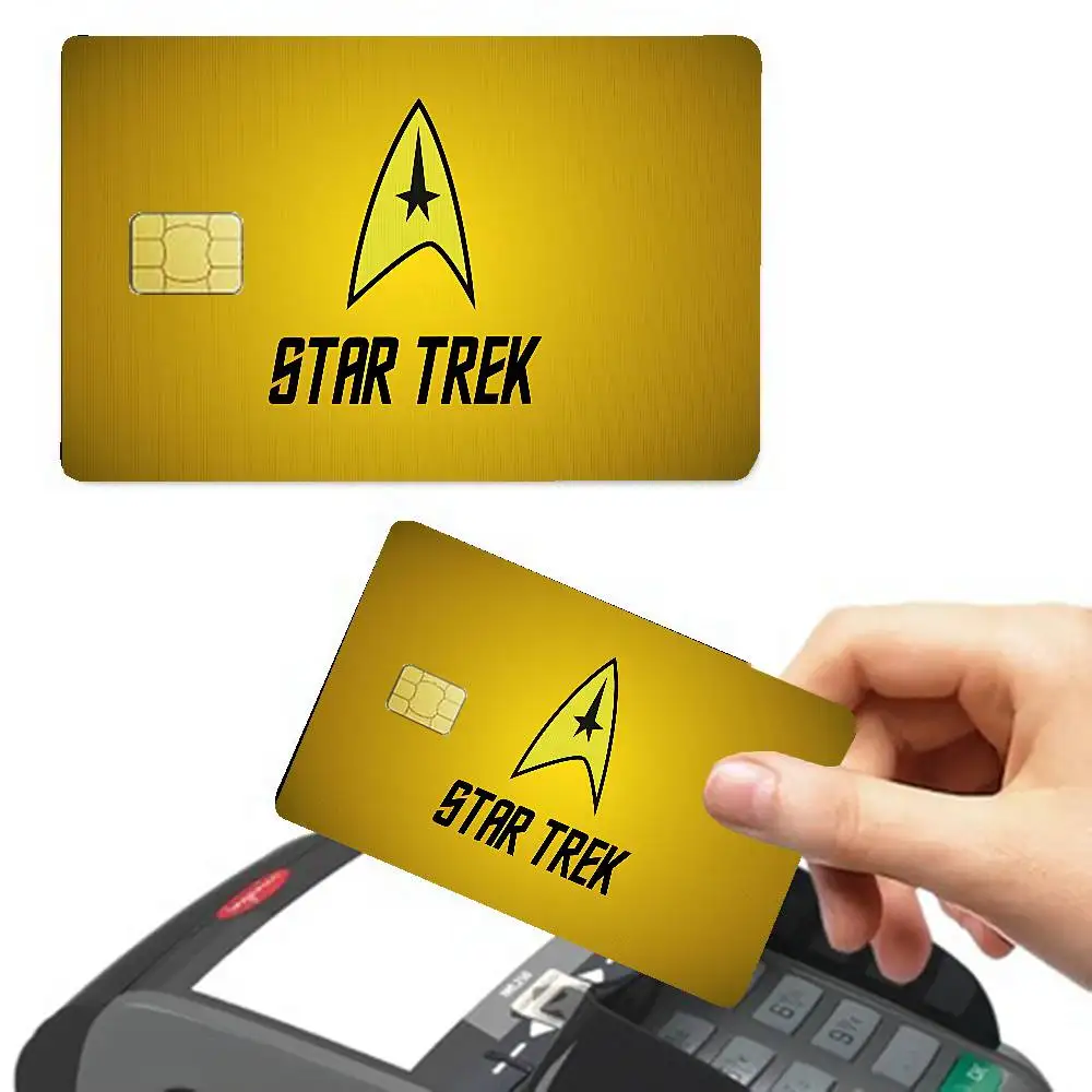 TV S-Star T-Trek Credit Card Skin Stickers No Adhesive Residue Water Proof for VISA Credit Card Subway Access Card view 6