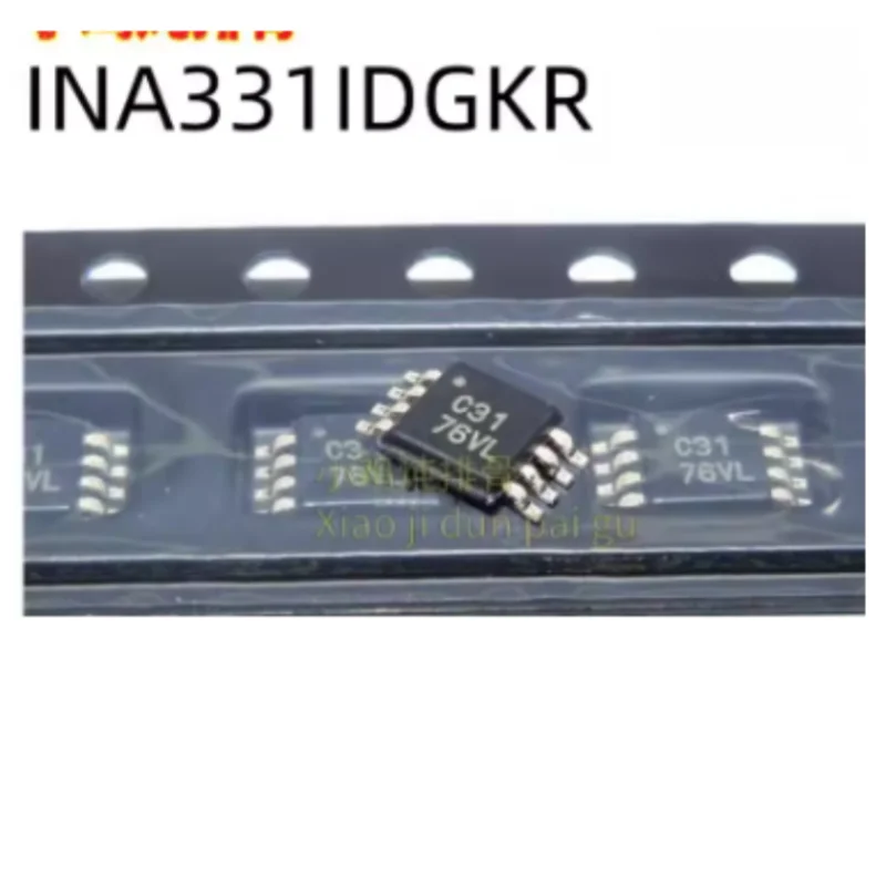 5PCS INA331IDGKR  Instrumentation Amplifier CMOS Low Power 2.5V~5.5V VSSOP-8 Shutdown