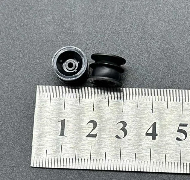 

2pcs OD:11mm Double-layer motor wheel Flat press belt pulley audio tape recorder cassette deck pinch roller