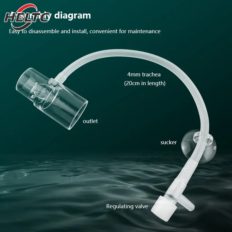 Acrylic Clear Aquarium Fish Tank Water Pump Filter Water Outlet Nozzle Increasing Oxygen Air Aquarium Accessories