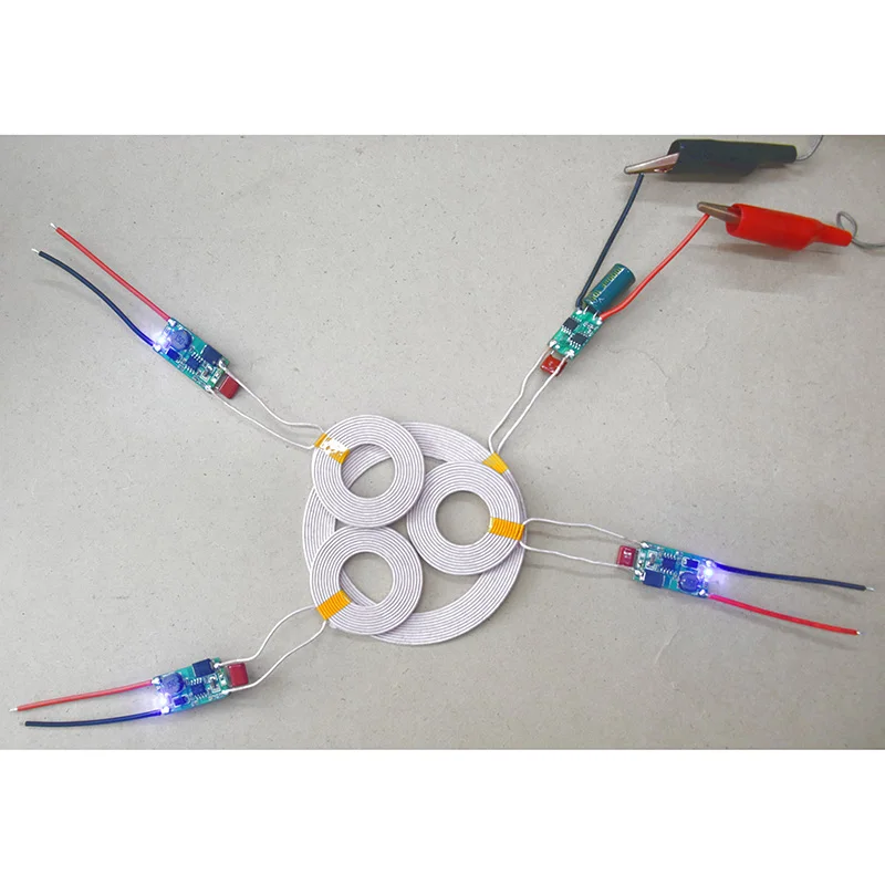 One-to-many 12V High-power Wireless Charging Module Wireless Power Supply Module 1 Transmit 3 Receivers