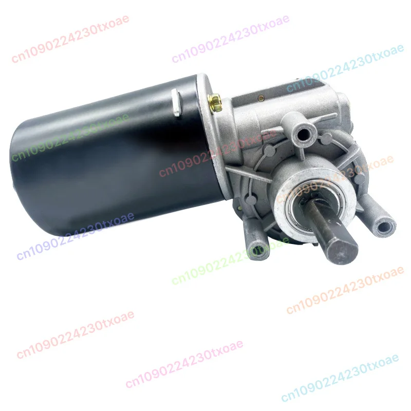 12V 24V 48V 80W DC Motor - Copper Worm Gear Speed Reducer