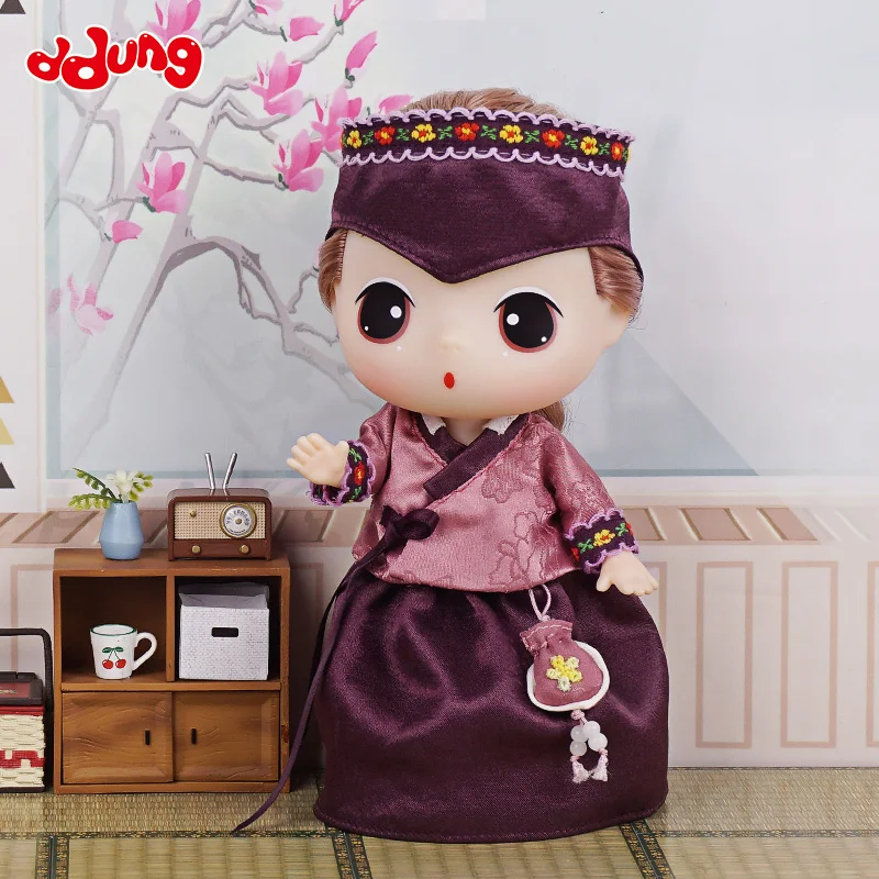 ddung dongji new Korean dress doll ethnic style hanbok doll girl girl gift