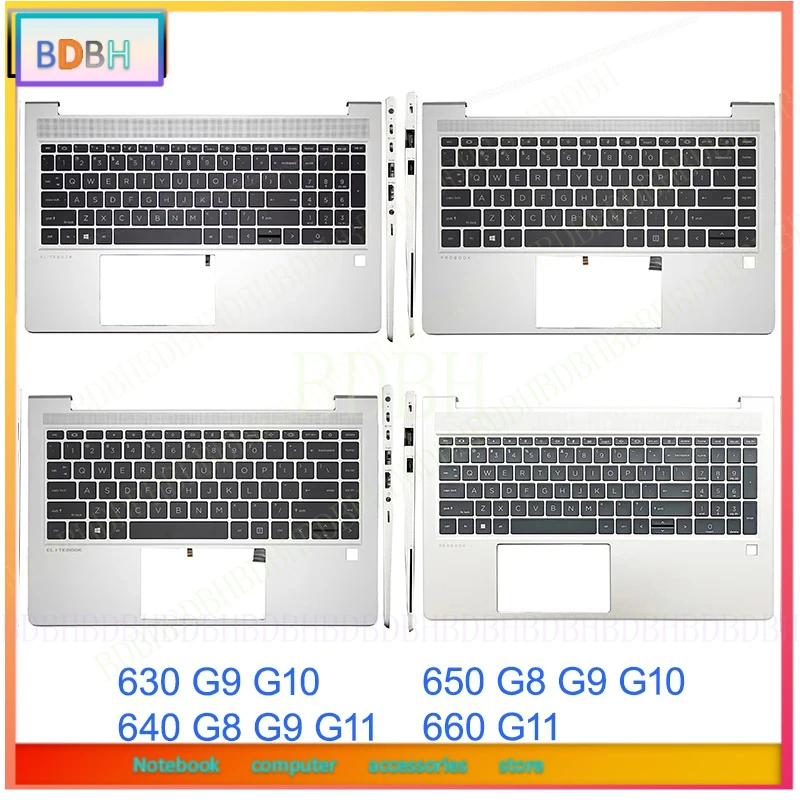 * New US Keyboard Top Case For HP Elitebook 630 640 G9 650 G8 G9 G10 660 G11 Laptop Palmrest Upper Cover with Backlight Keyboard