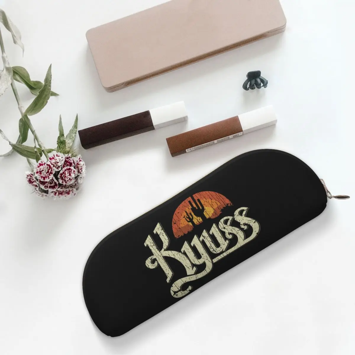 Kyuss Sunset 1987 مقلمة حامل قلم تخزين لوازم مكتبية سعة كبيرة صندوق القلم حقيبة أقلام رصاص لهدايا الطلاب