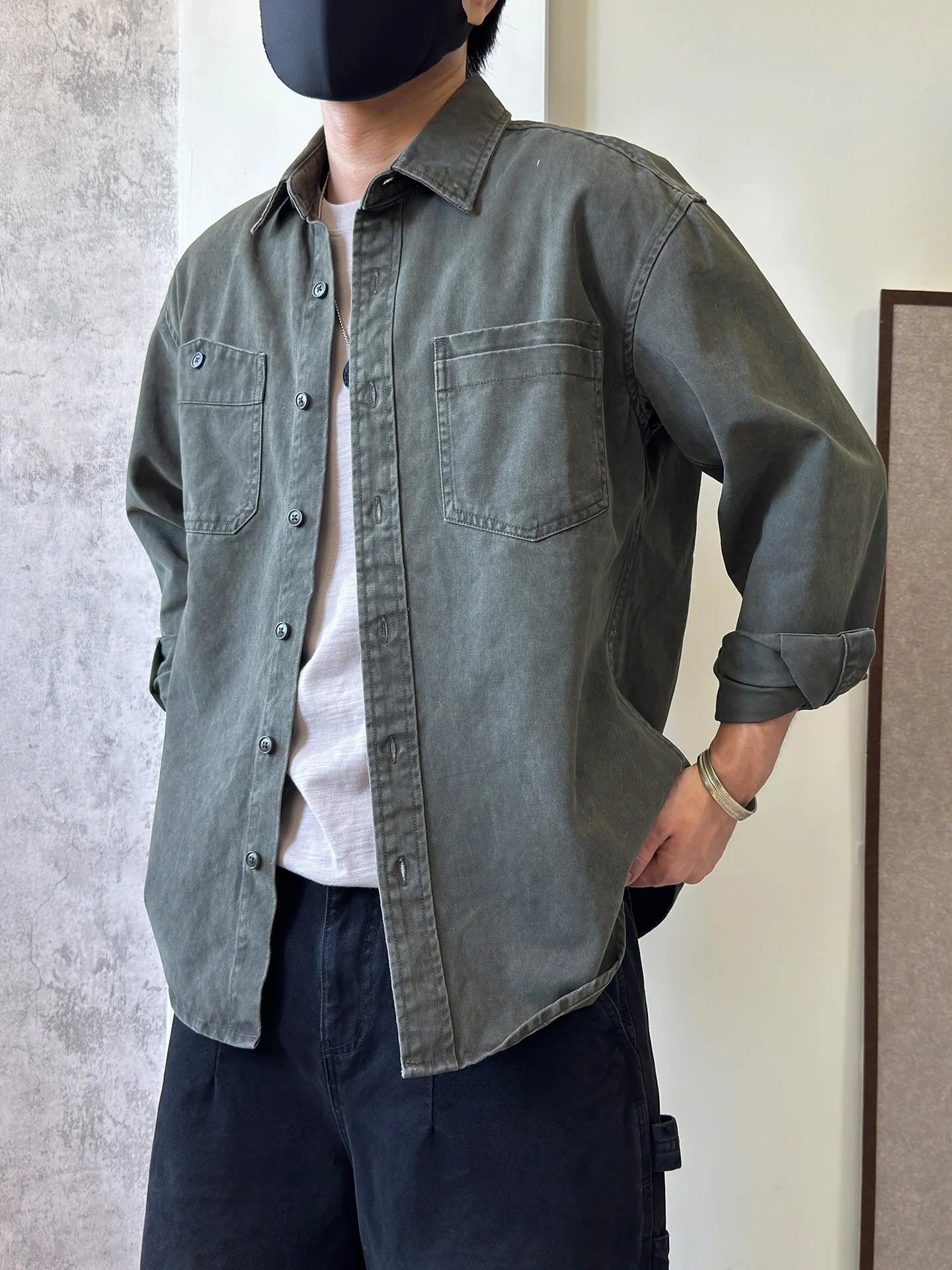 

Высококачественная хлопковая рабочая куртка для мужчин, повседневная, в американском стиле, свободного кроя, для осени и зимы, повседневная, для прогулок