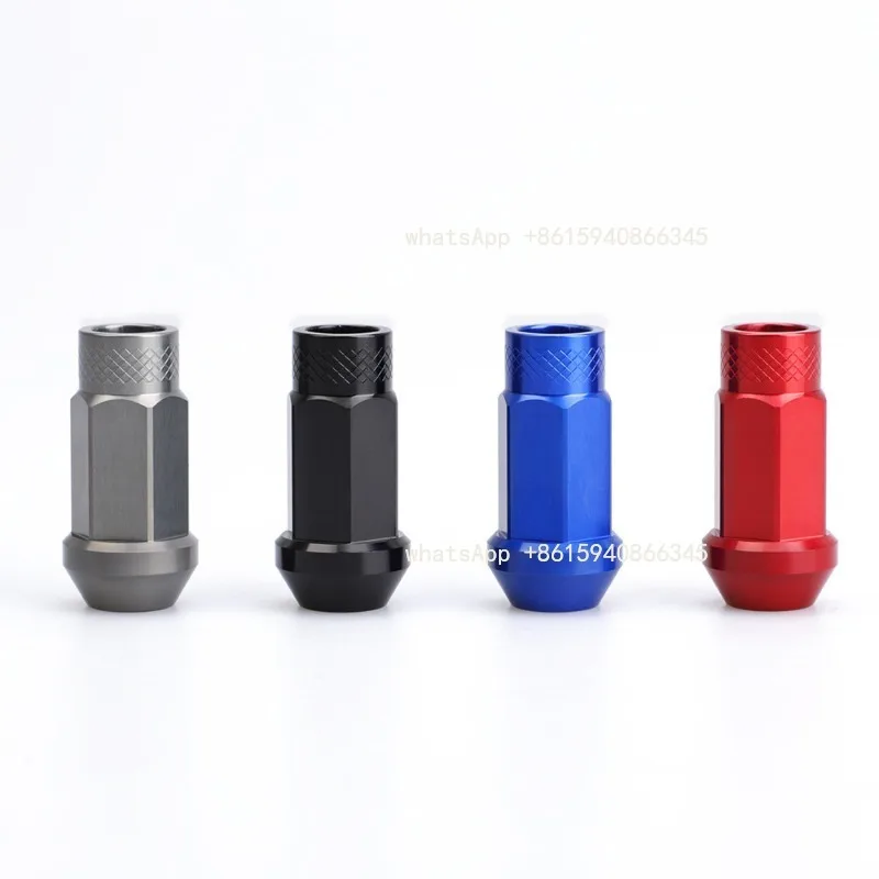 Car refit nut 7075-T6 quality aluminum alloy lightweight 50mm long nut