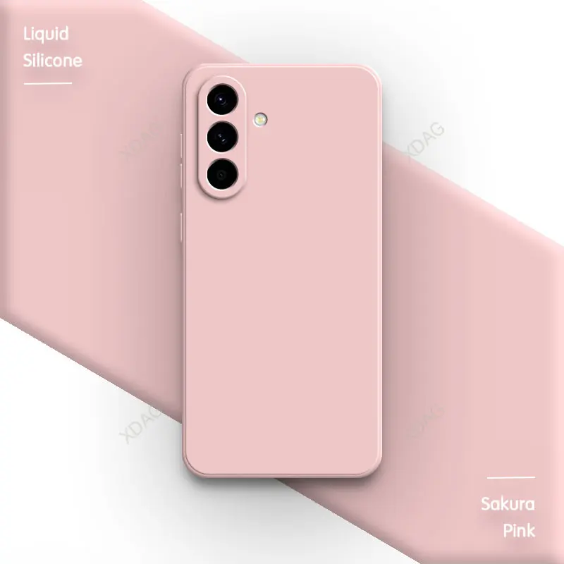 Handyhülle für Samsung Galaxy A57 A56 A55 A54 A37 A36 A26 A25 A24 A17 A16 5G Weiche Flüssig-Silikon Original Stoßfänger-Hülle Carcasas