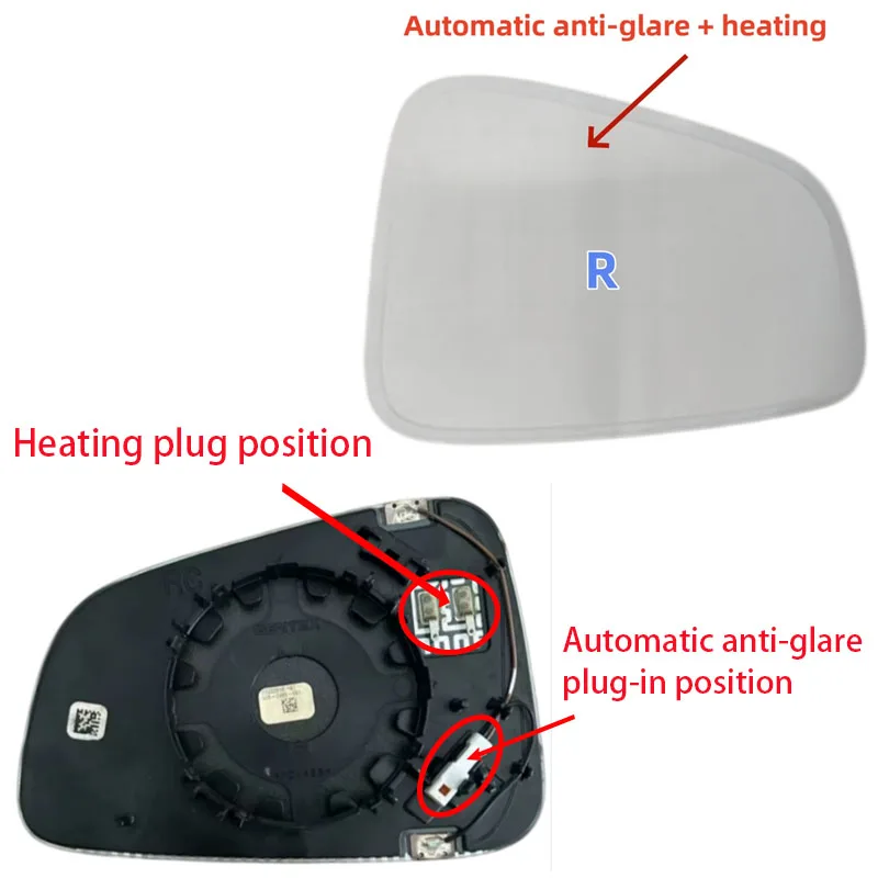 For Tesla Model X （2016 2017 2018-2023) Original Quality Mirror Car View Mirror Wide Angle Glass Auto Automatic Dimming Heated