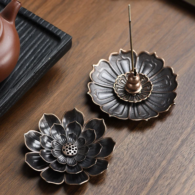 Lotus incense holder multifunctional incense holder incense gourd incense holder incense holder alloy incense holder