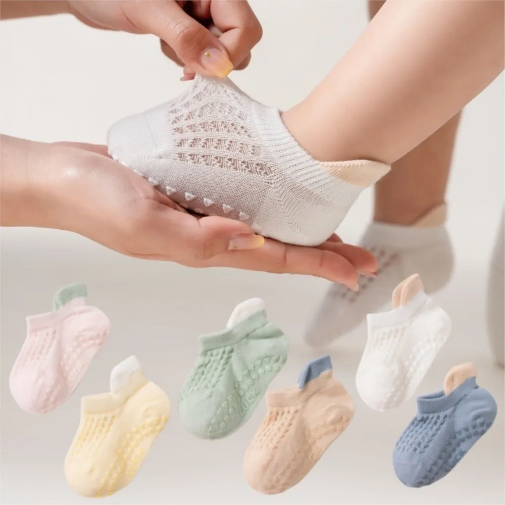 Floor socks baby socks thin Class A mesh socks new born baby cotton sock children's loose anti-slip sock breathable infantil