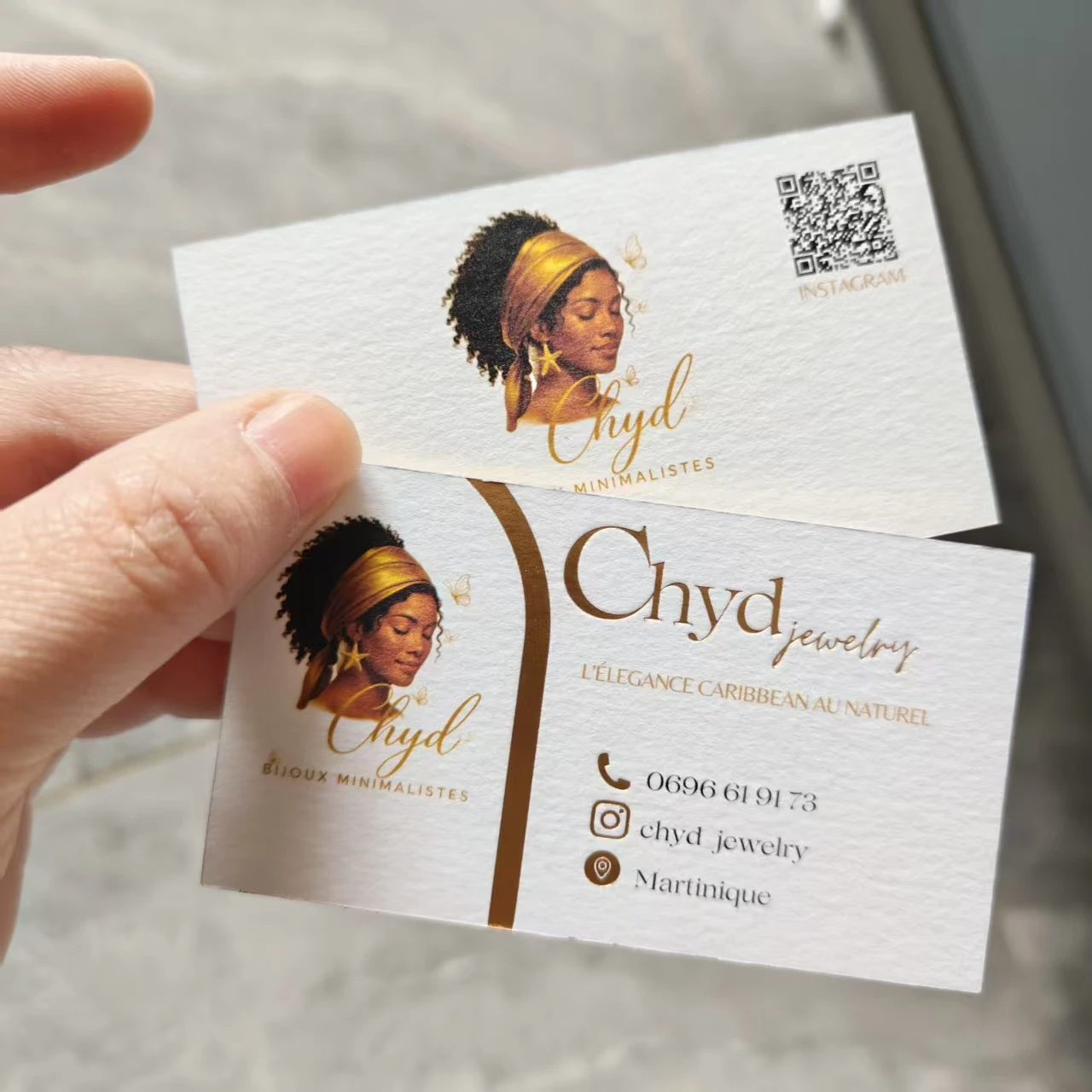 Customized Full-Color Hot Stamping Logo Business Thank-You Card Printing on Texture Art Paper Thick Business Card for Profession