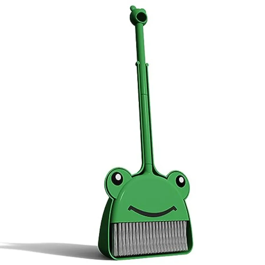 

Мини-комплект для уборки: метла и совок для мальчика, набор для ролевых игр, игрушки для кухни и переодеваний для малышей, зеленая лягушка