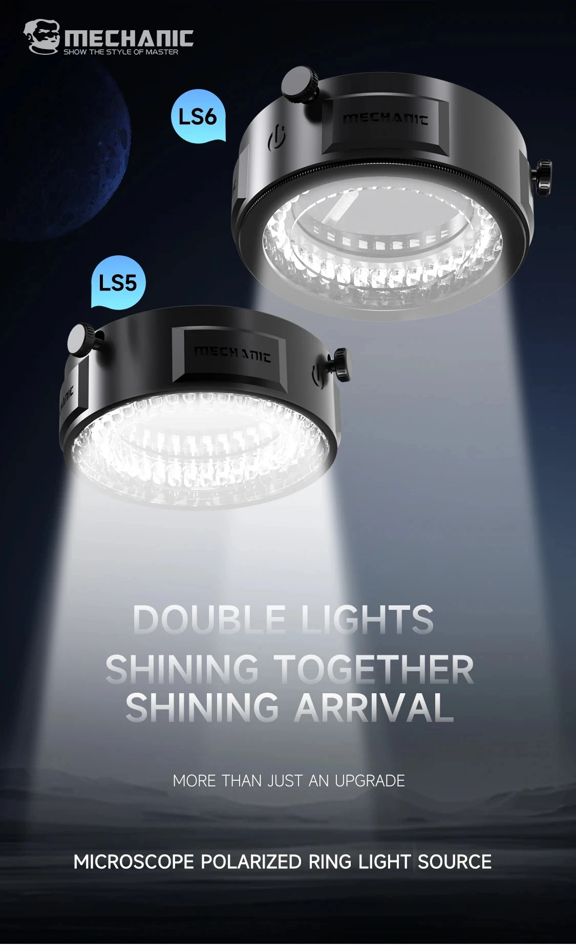 ميكانيكي LS5/LS6 المجهر الاستقطاب مصباح مصمم على شكل حلقة مصباح مكافحة وهج LED المجهر حلقة مصباح لأدوات إصلاح لحام الدقة #6