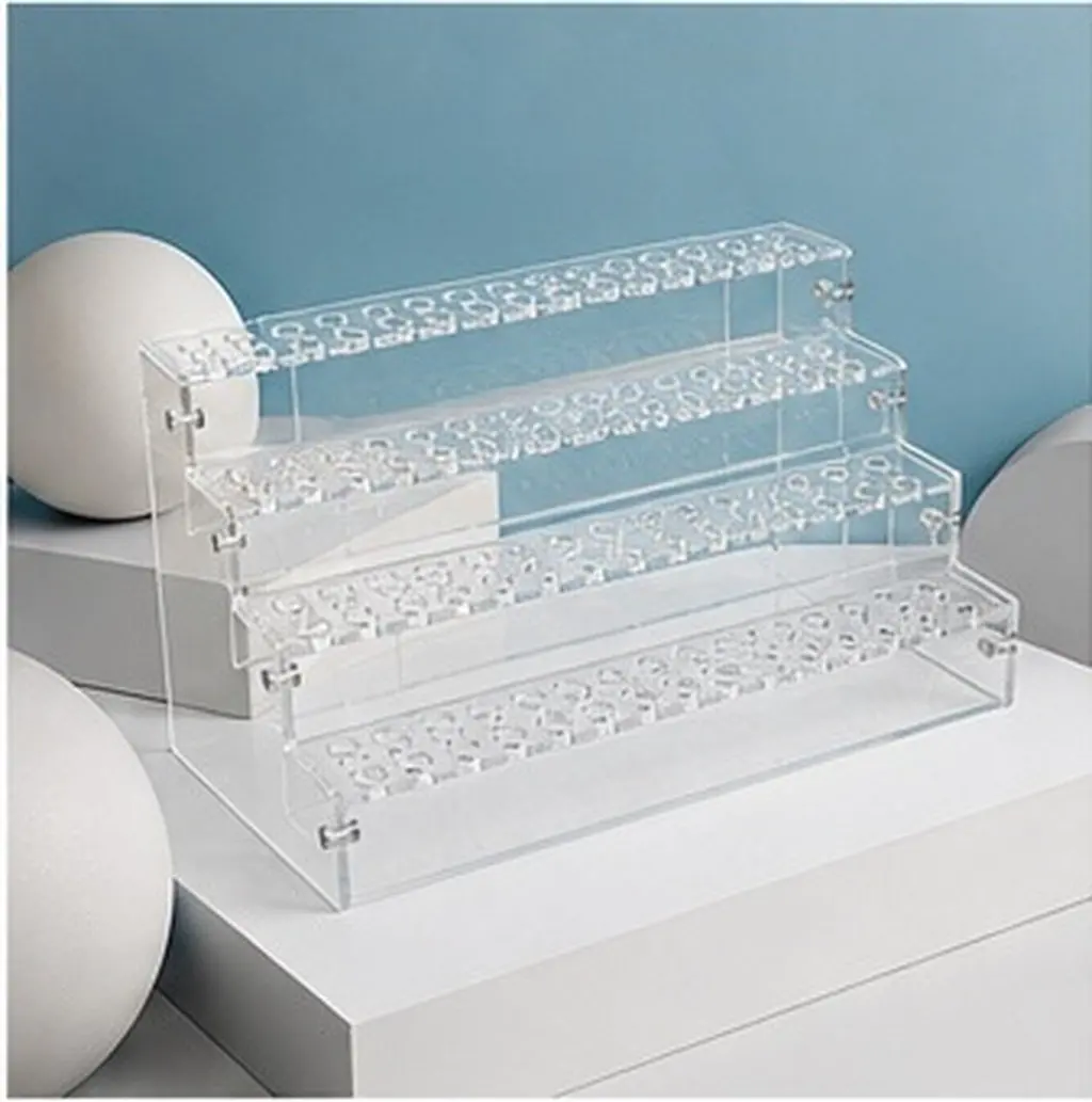 192-Slot Acrylic Pen Holder Transparent Vertical Pencil Storage Stand Desk Decorative Fountain Pen Display Shelf Organizer Rack