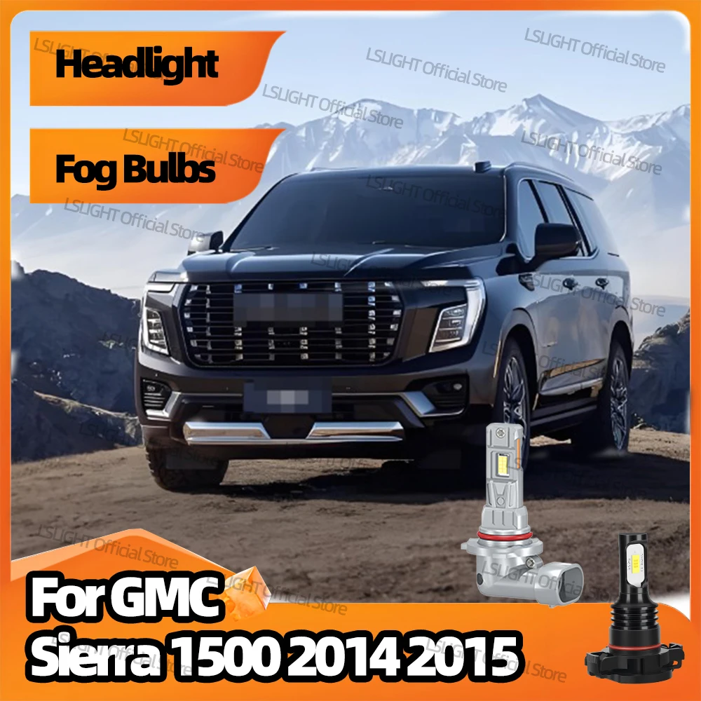 

2/4 шт. противотуманные фары для 2014 2015 GMC Sierra 1500 High Bright CSP 3570 6000K лампы 12 В Plug & Play фары 28000LM LED