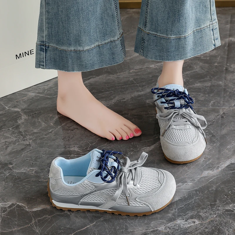 

Breathable Mesh Platform Sneakers for Women 3cm Thick Sole Comfortable Walking Shoes Non Slip Fashion Athletic Footwear