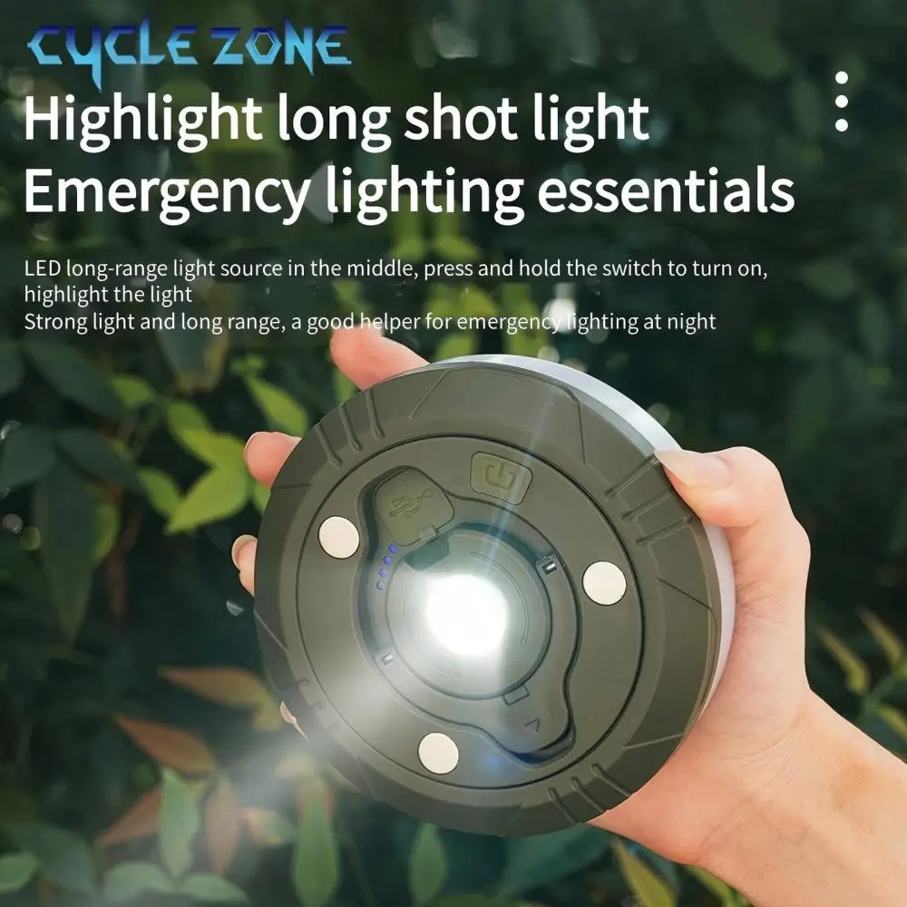 Lámpara LED de Camping con tira de carretes, luces de ambiente, cinturón de luz reciclable de 10M, lámpara de decoración de jardín al aire libre para tienda de campaña