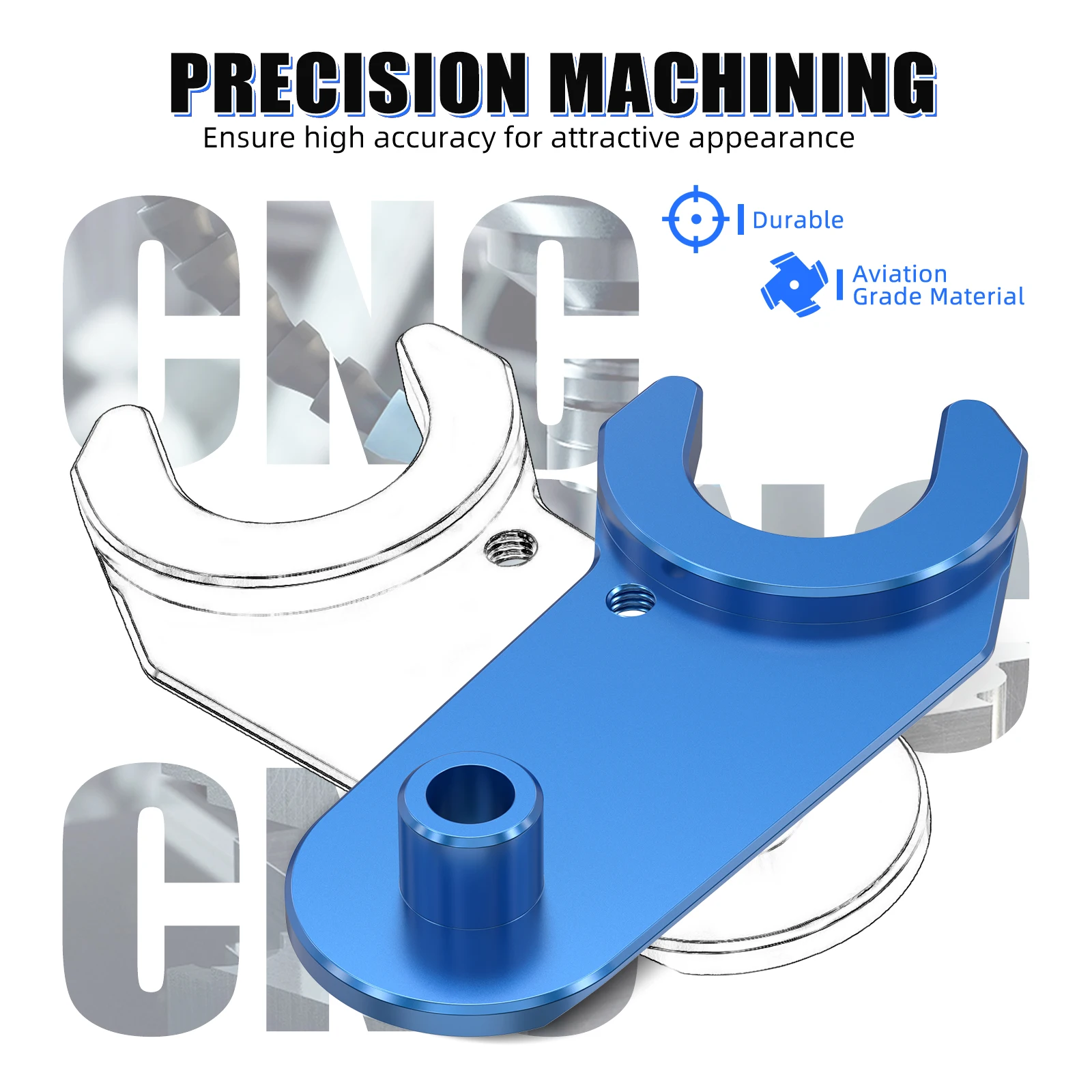 NICECNC T6-6061 Aluminum Spark Plug Boot Hold Down For Yamaha YFZ450R YFZ450R SE 2009-2025 YFZ450X 2010-2011 2S2-11190-21-00
