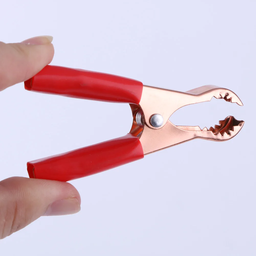 4 قطعة موصلات البطارية المشبك النحاس مطلي 50A محطات الخلية مقاطع معزول مقبض عملي خفيف الوزن للصناعة الطبية