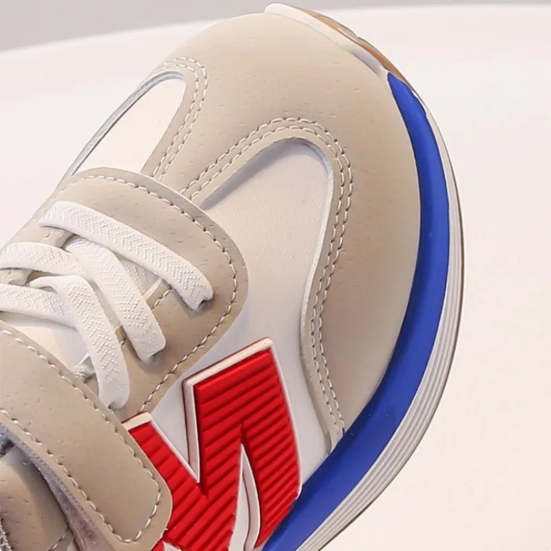 Picture 5: Kids Sneakers 2026 Autumn New Fashion Boys' Soft Sole Comfortable Sports Shoes Cross Tied Lightweight Girls' Casual Shoes 26-37