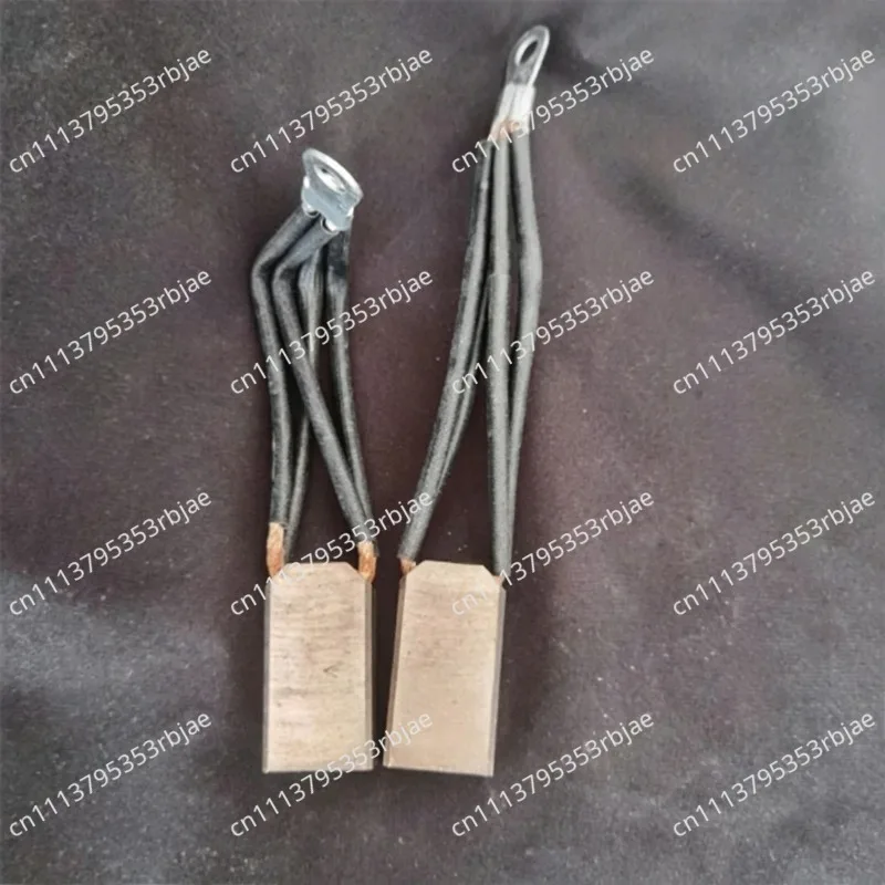 32x25x60mm Four Wire High Copper Carbon Brush+Aluminum Brush Box+Fixed Plate,For Welding Positioner Turntable Table Tube Welder