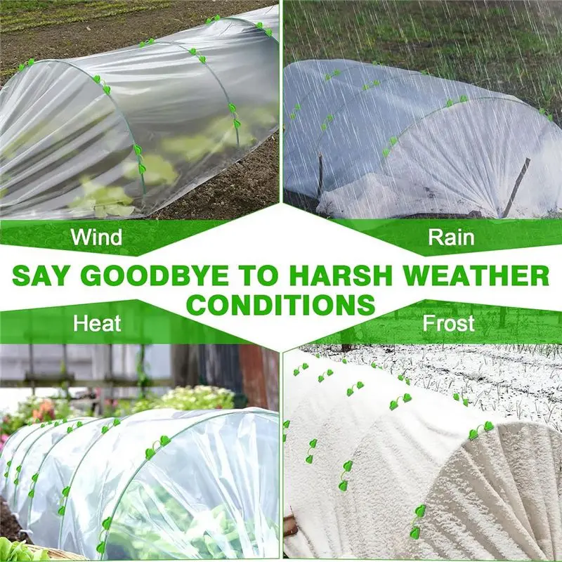 PZHI DIY Garden Hoops for Grow Tunnel Trellis 6 Sets of 8FT Long Greenhouse Hoops Rust-Free Fiberglass Support Hoops Frame Green