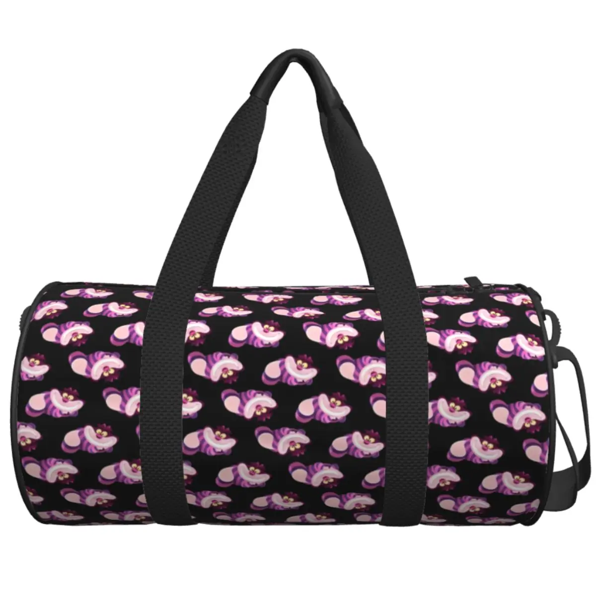 

Travel Bag Cheshire Cat Gym Bag Portable Sports Bags Large Casual Alice in Wonderlands Handbag Cute Fitness Bag For Couple