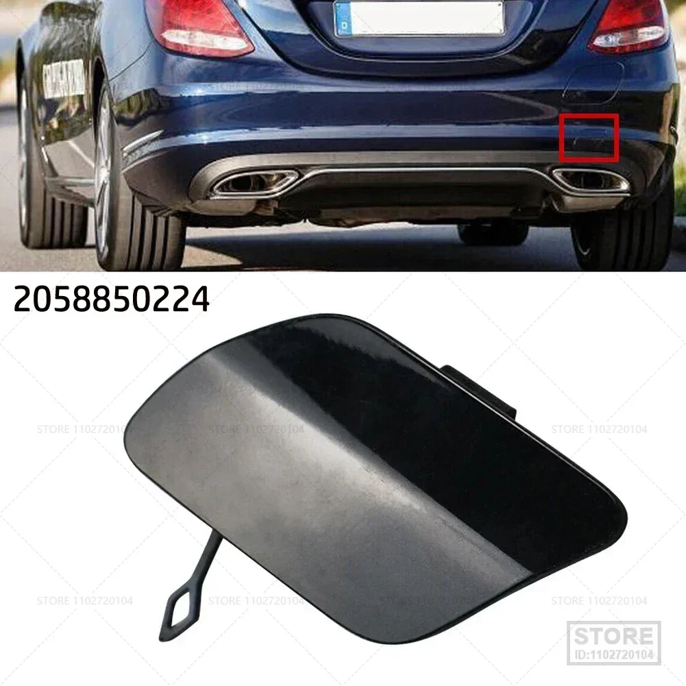 Car Rear Bumper Tow Hook Cover Towing Eye Cap for Mercedes C-CLASS (W205) 2015-2021 A2058850224 2058850224